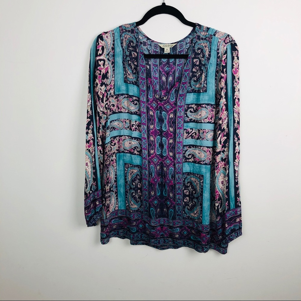 Sold!! Lucky Brand Paisley Pattern Top